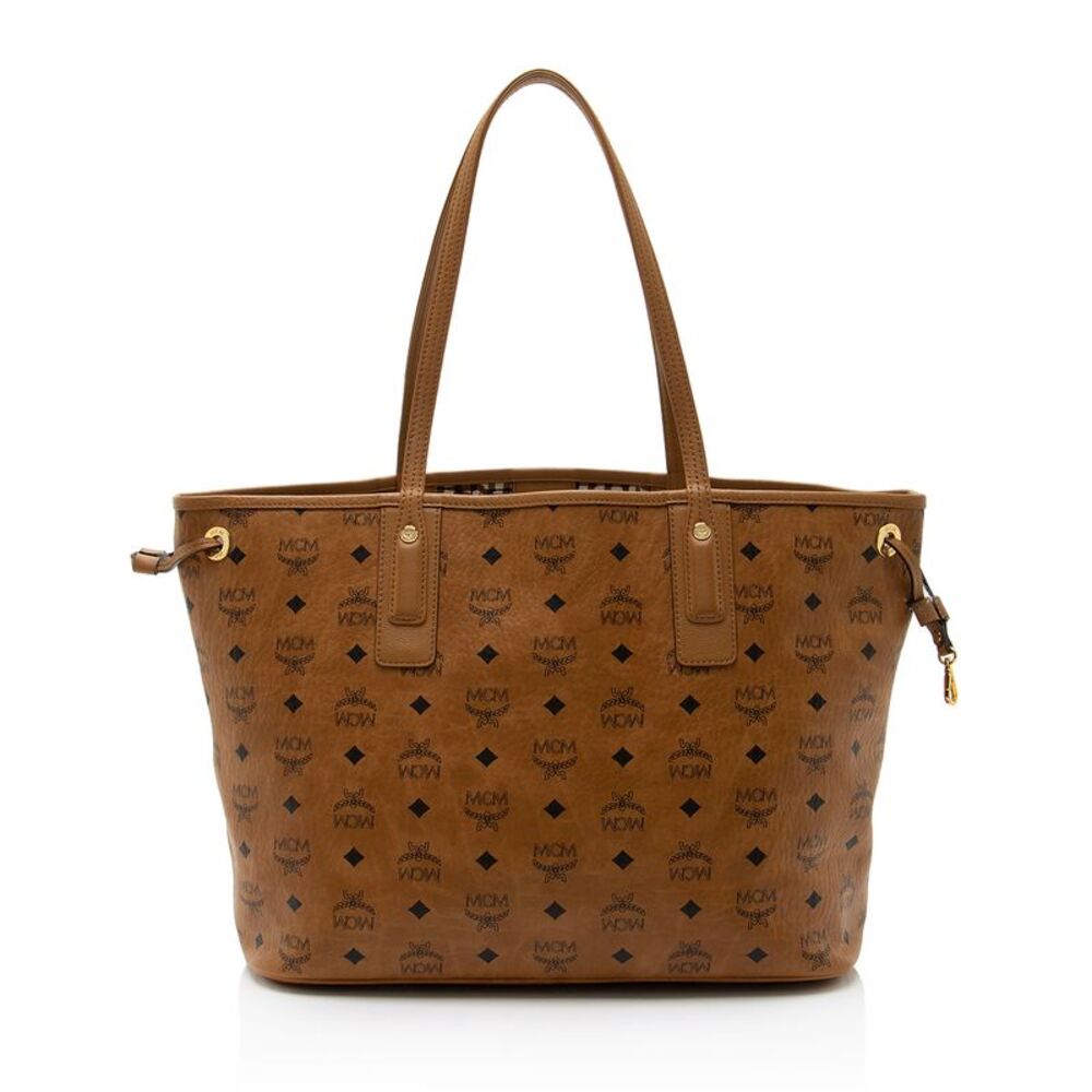 MCM Visetos Liz Reversible Medium Shopper Tote - Picture 3 of 15